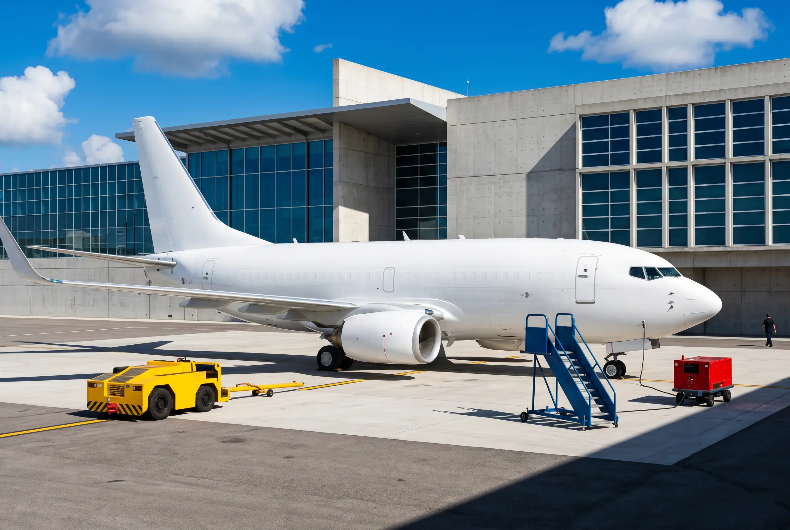 Boeing BBJ Boeing BBJ on a South Florida ramp before a Miami to New York flight