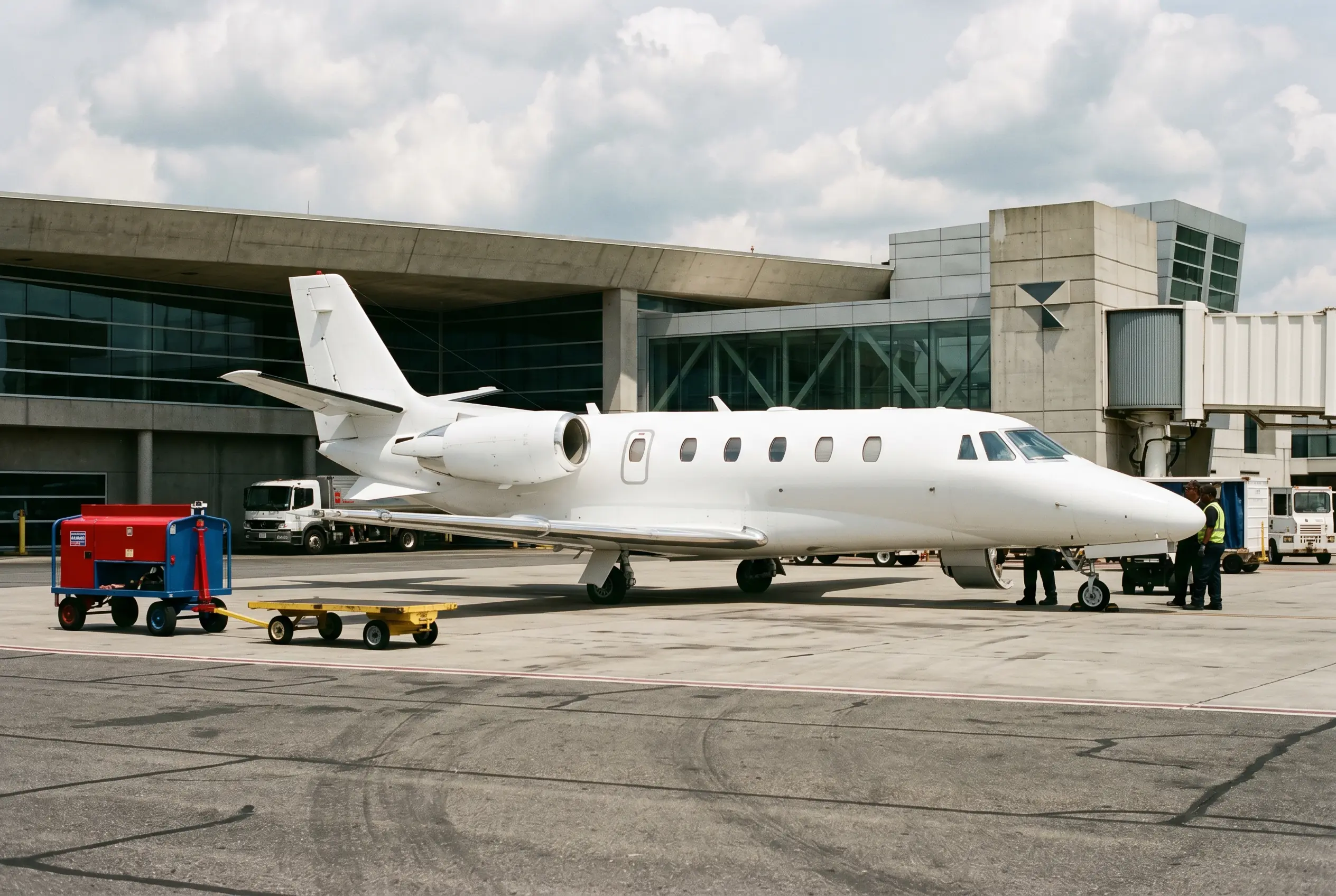 Citation Excel Cessna Citation Excel on a South Florida ramp before a Miami to New York flight