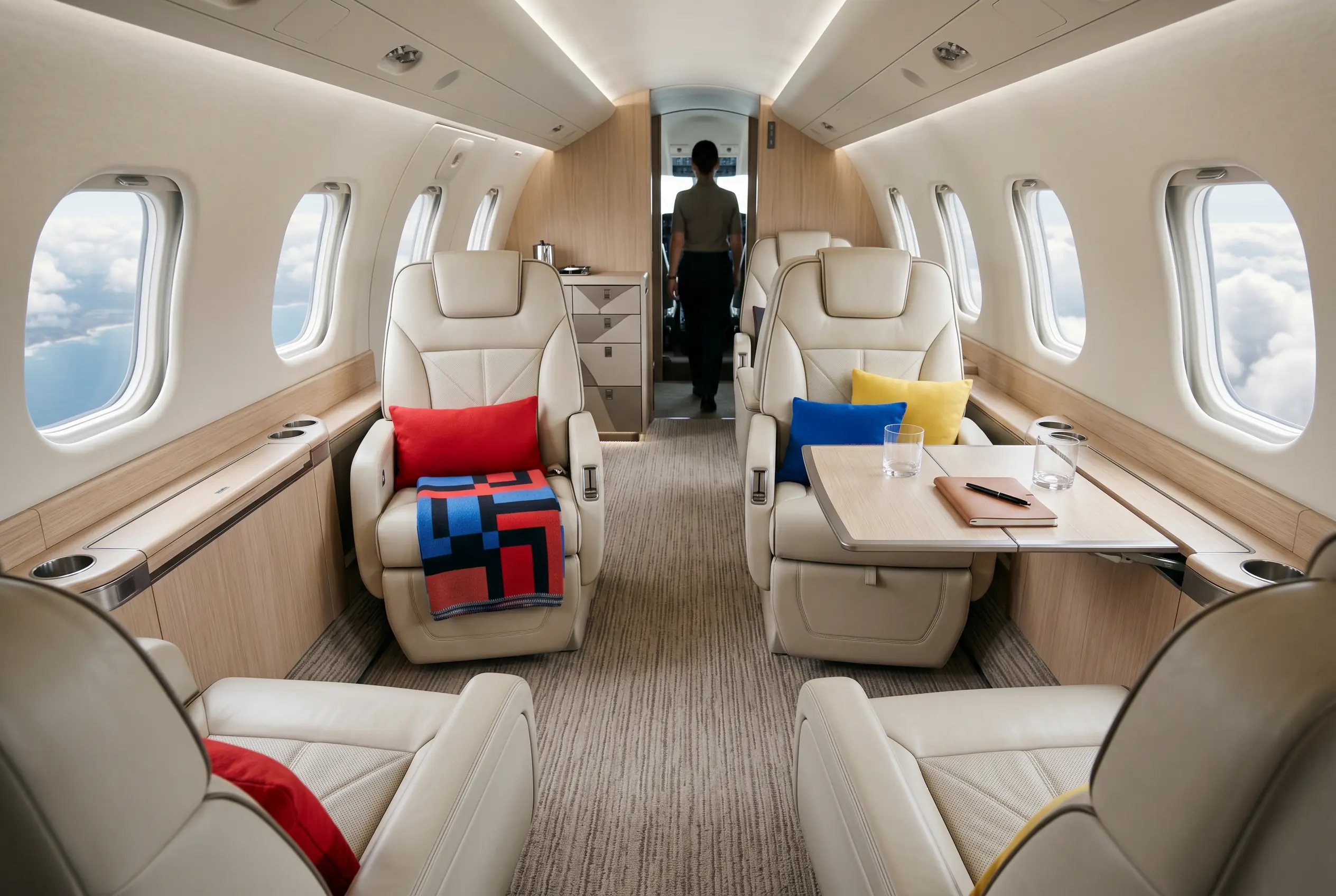 Cessna Citation Longitude cabin for a Miami to New York charter