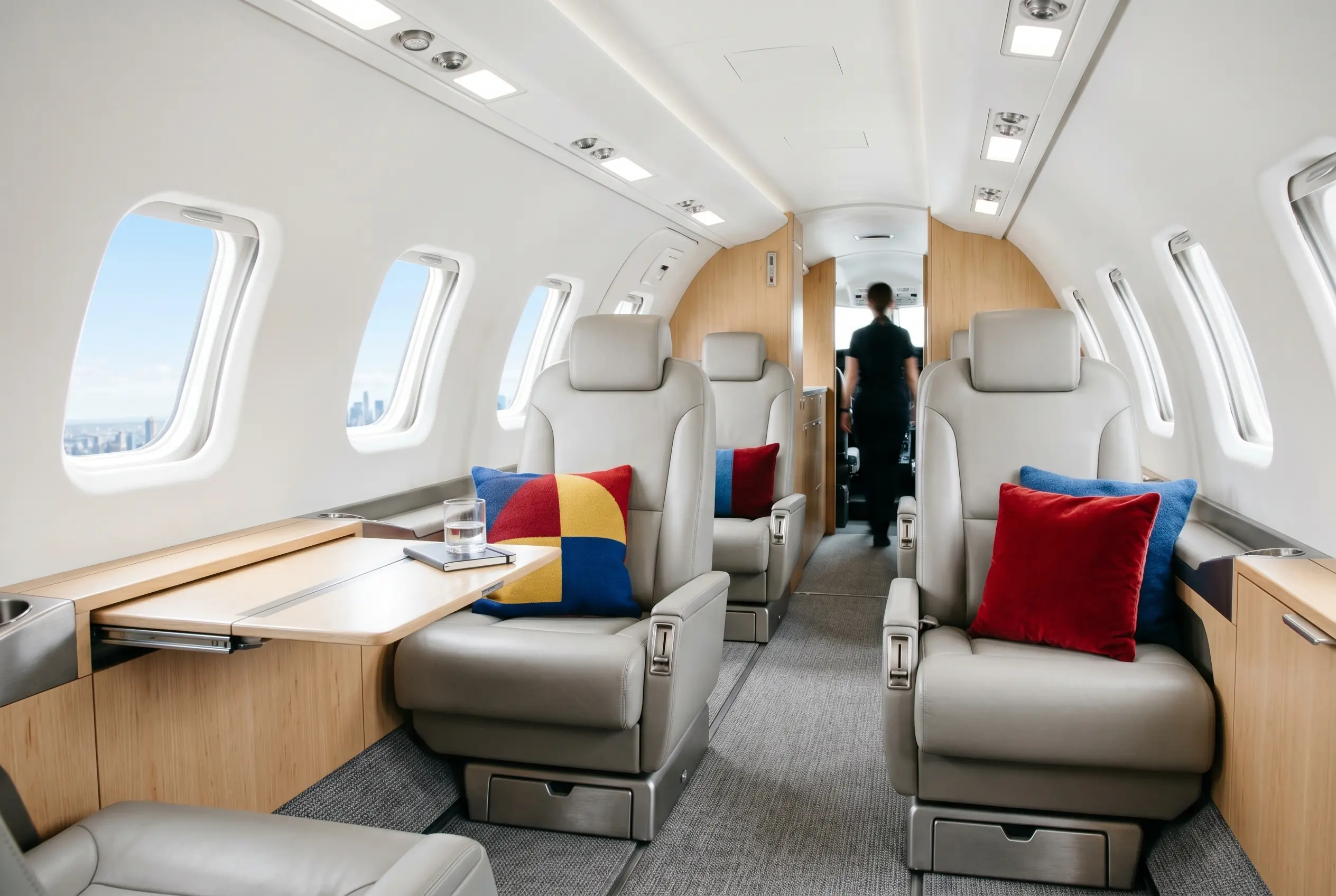 Cessna Citation M2 cabin for a Miami to New York charter