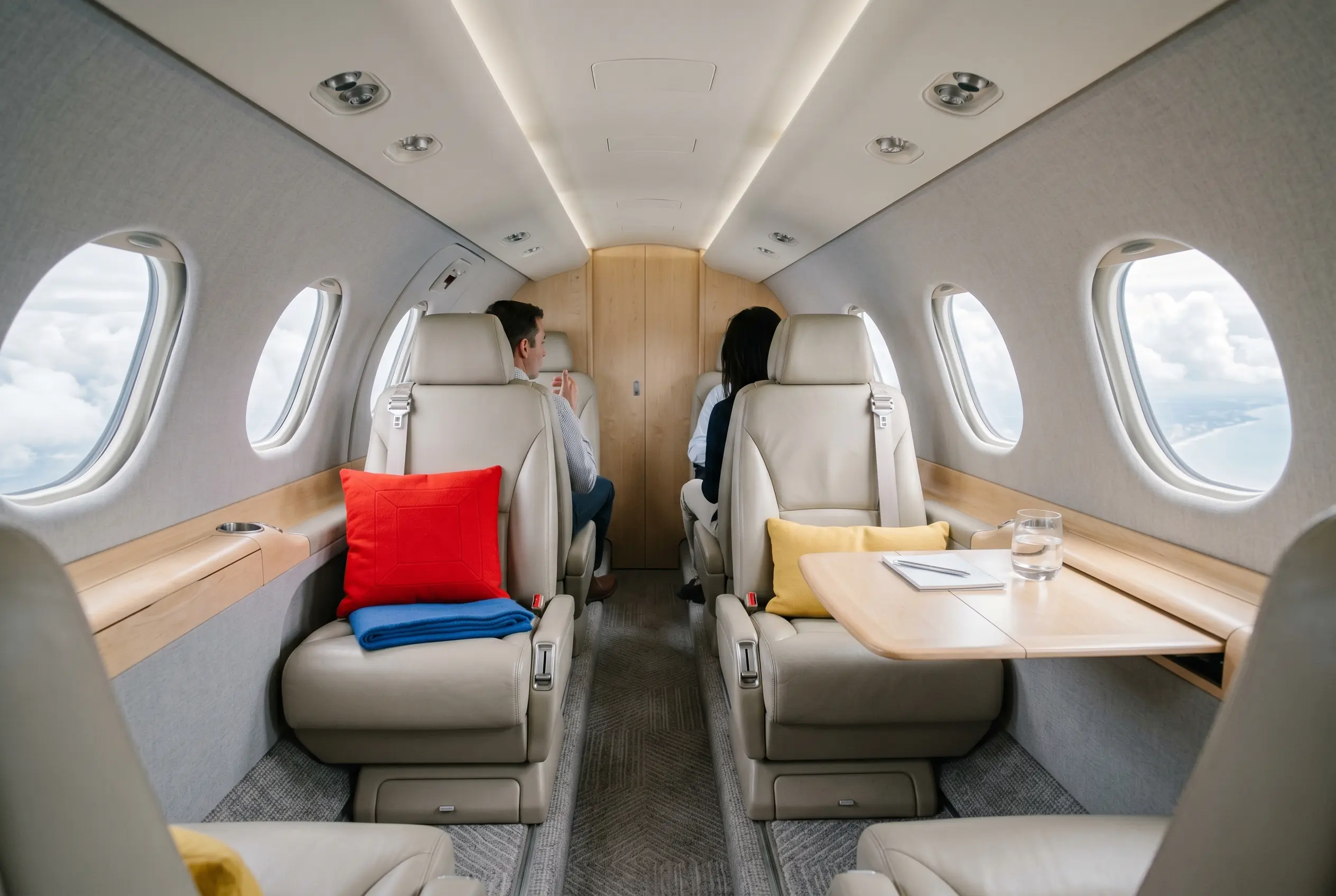Cessna Citation Mustang cabin for a Miami to New York charter