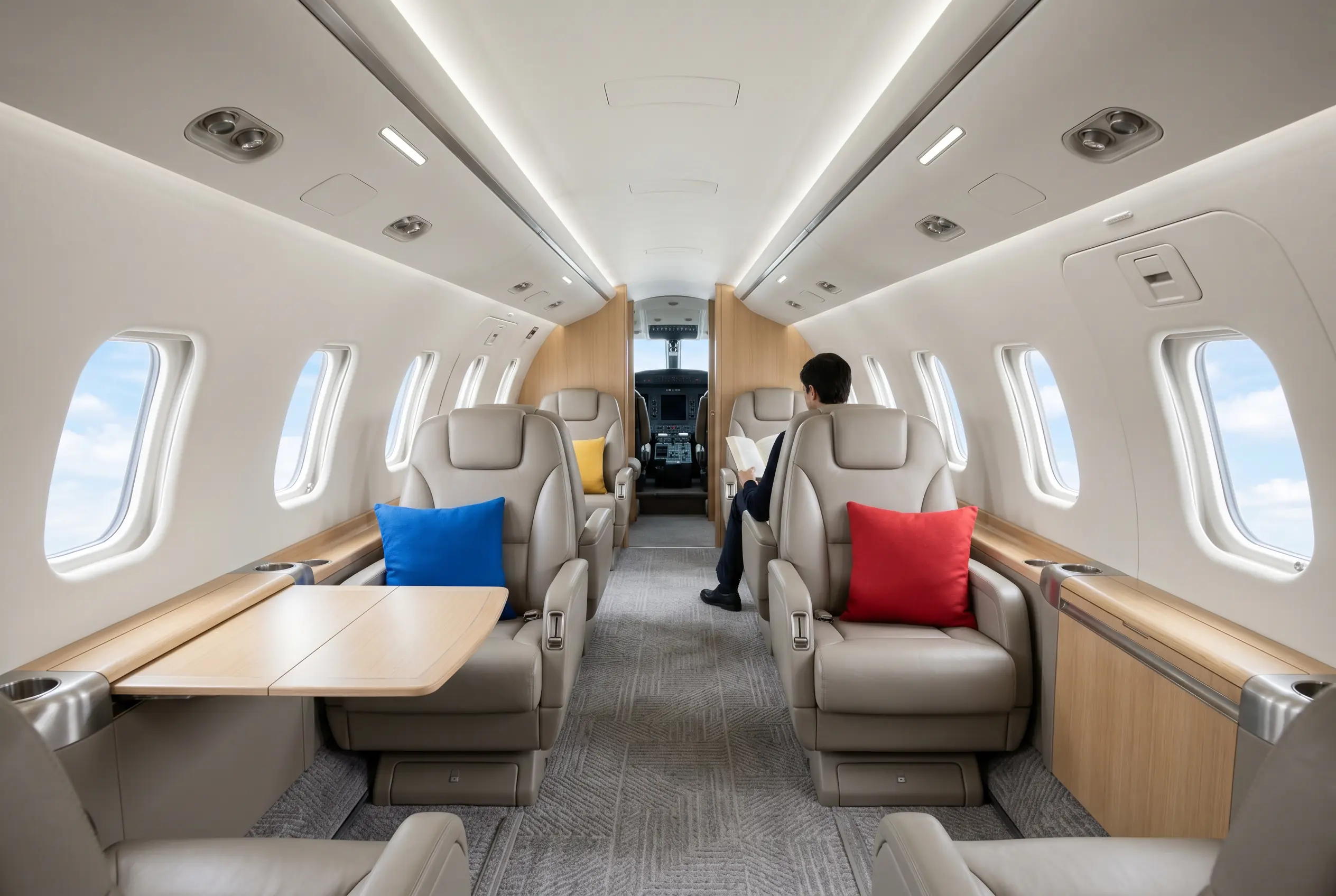 Cessna Citation Sovereign+ cabin for a Miami to New York charter