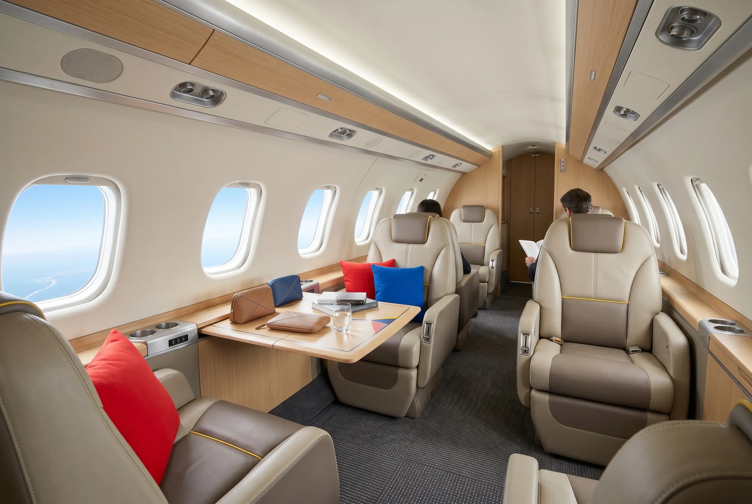 Cessna Citation X+ cabin for a Miami to New York charter