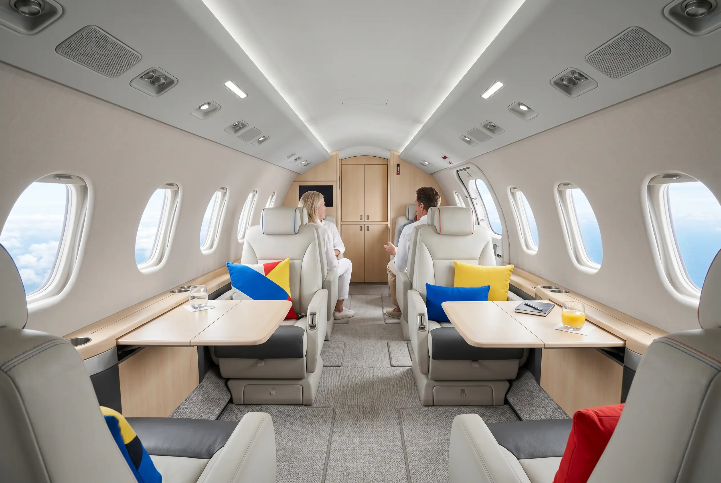 Cessna Citation XLS+ stand-up cabin for a Miami to New York charter