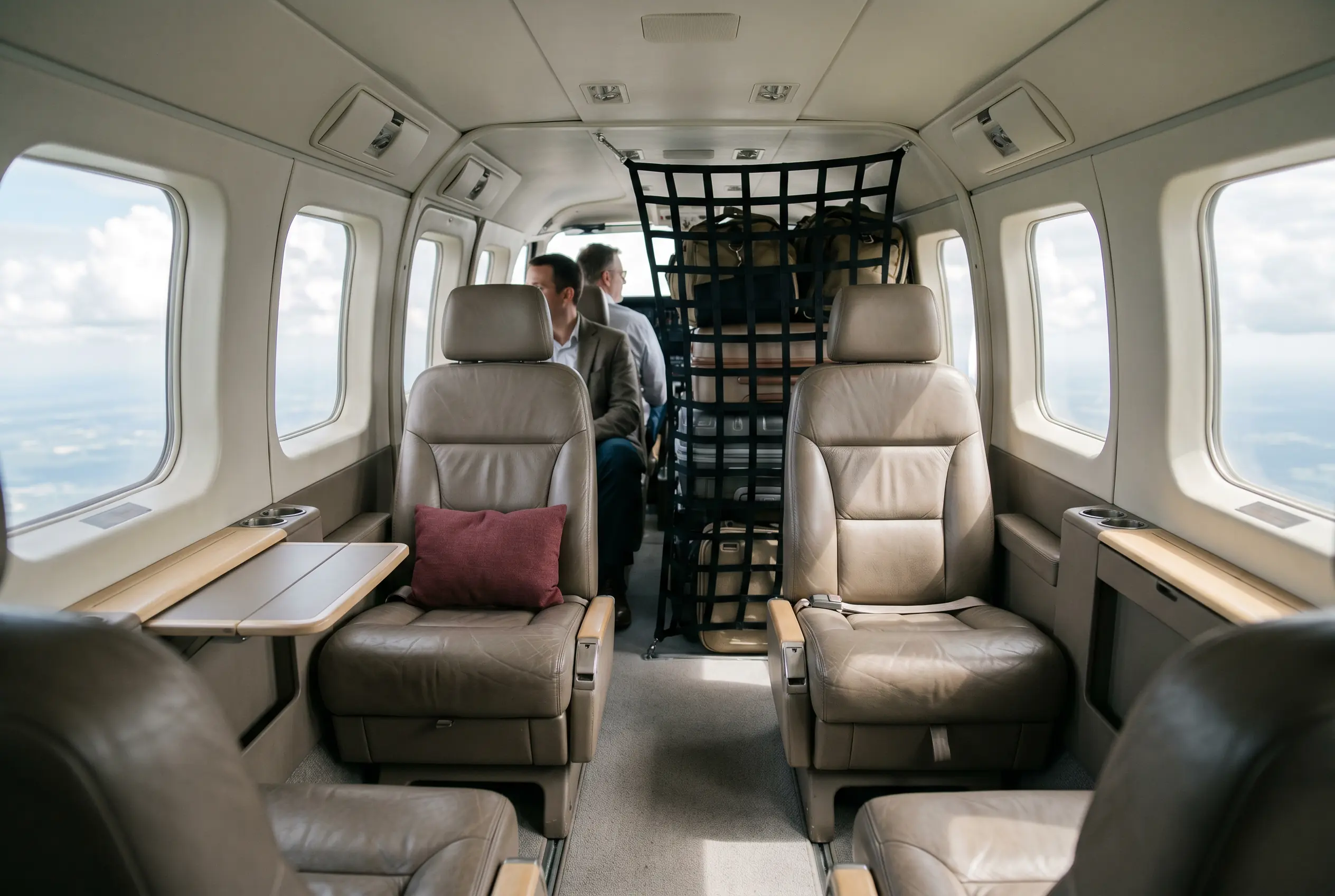 Daher Kodiak 900 cabin for a Miami to New York charter