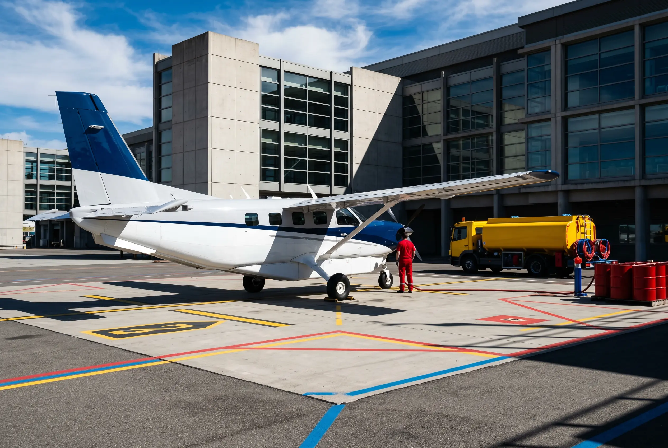 Daher Kodiak 900 on a South Florida ramp before a Miami to New York flight