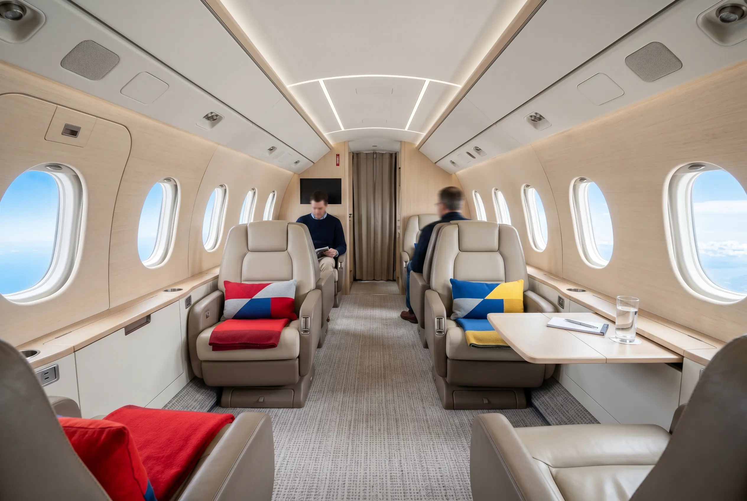 Gulfstream G150 cabin for a Miami to New York charter