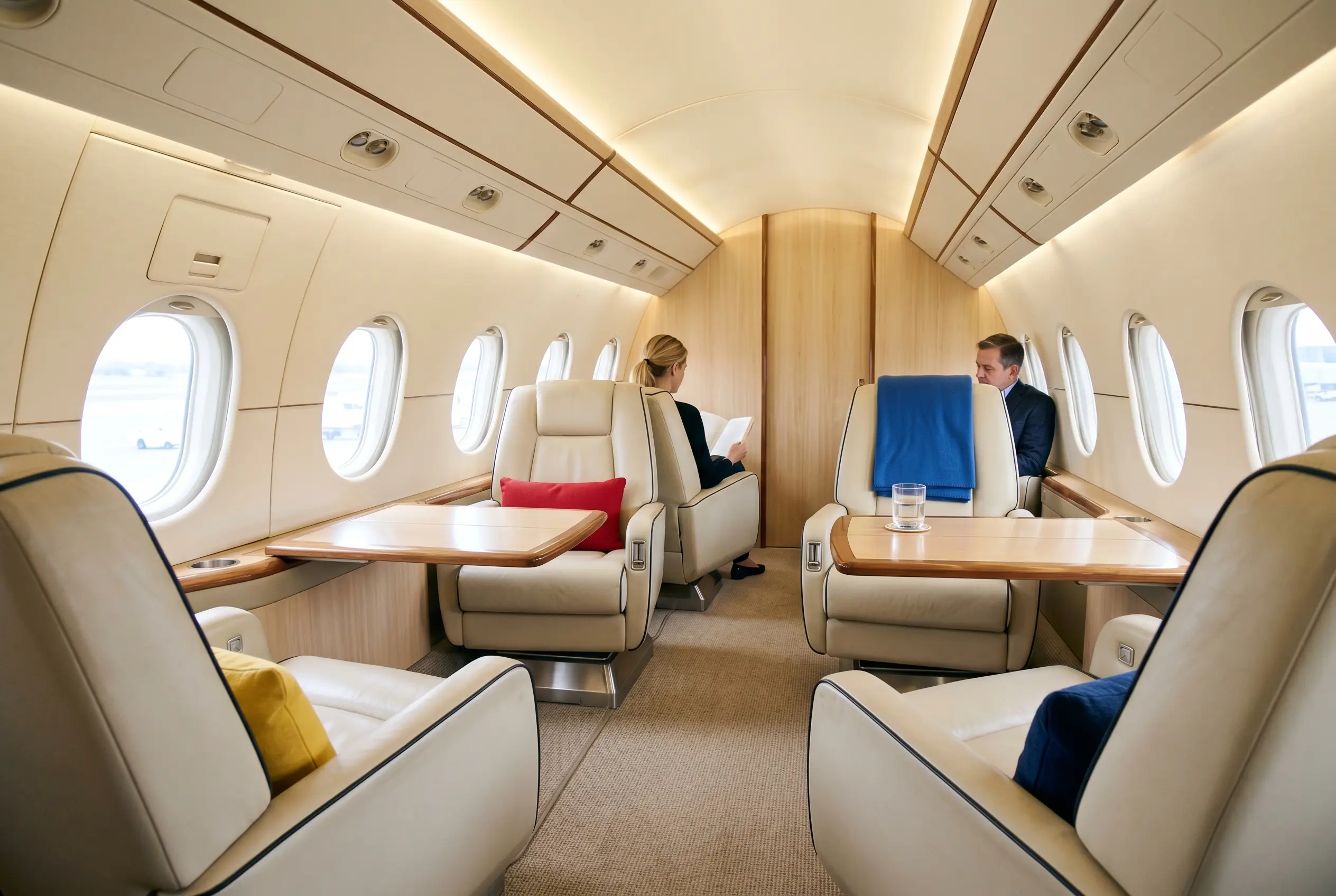 Gulfstream G200 wide cabin for a Miami to New York charter