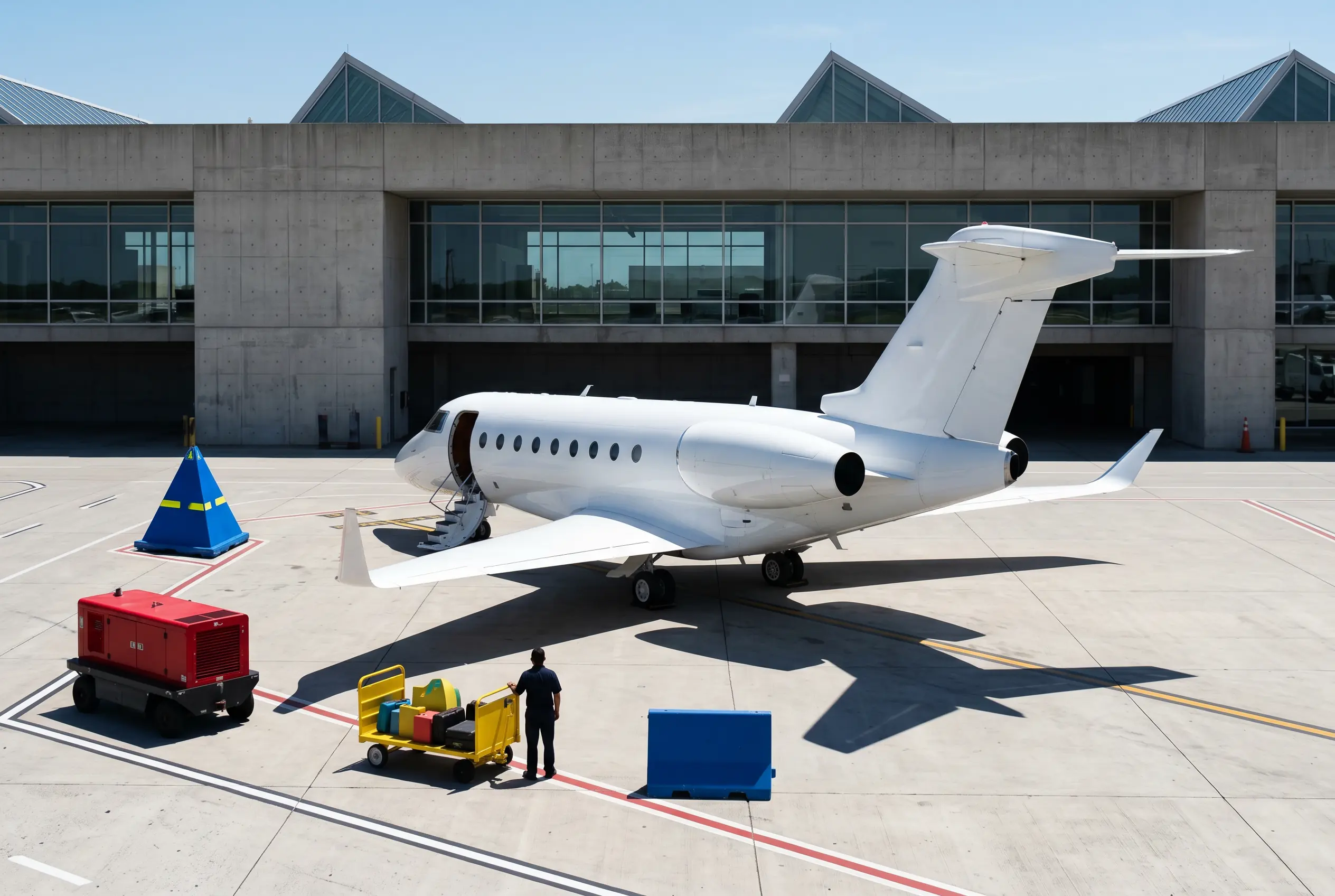 G280 Gulfstream G280 on a South Florida ramp before a Miami to New York flight