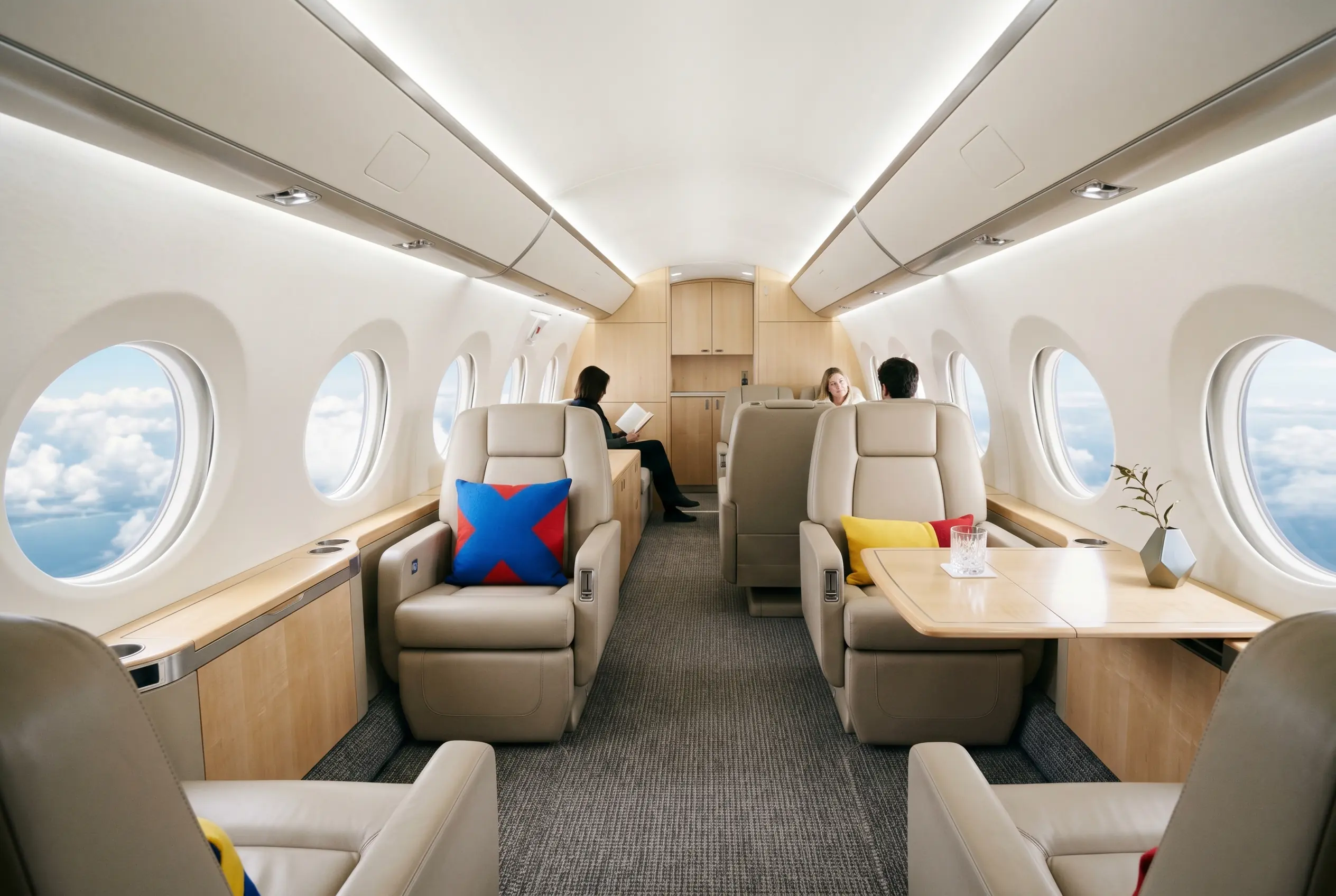 Gulfstream G500 large cabin for a Miami to New York charter