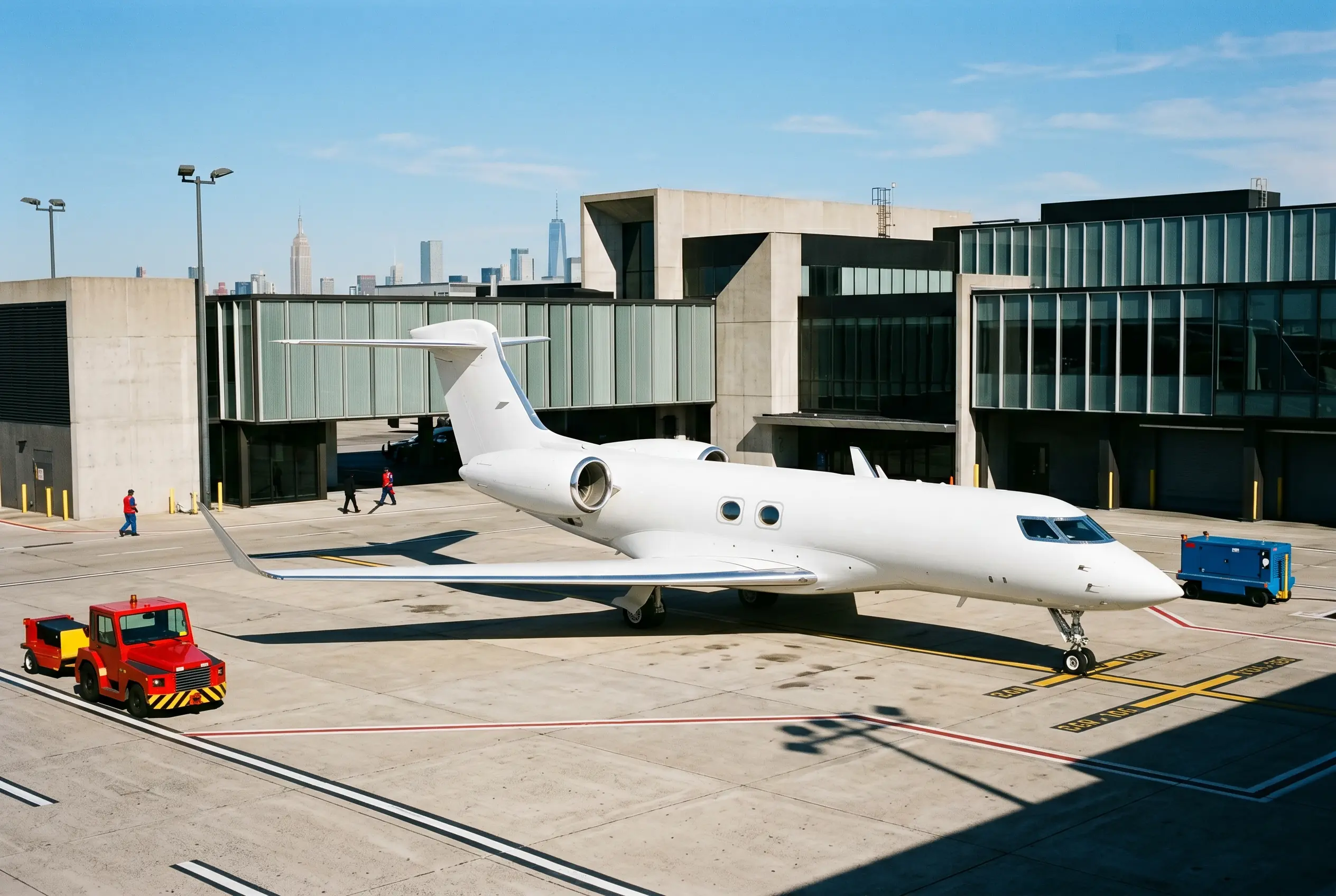 G500 Gulfstream G500 on a South Florida ramp before a Miami to New York flight