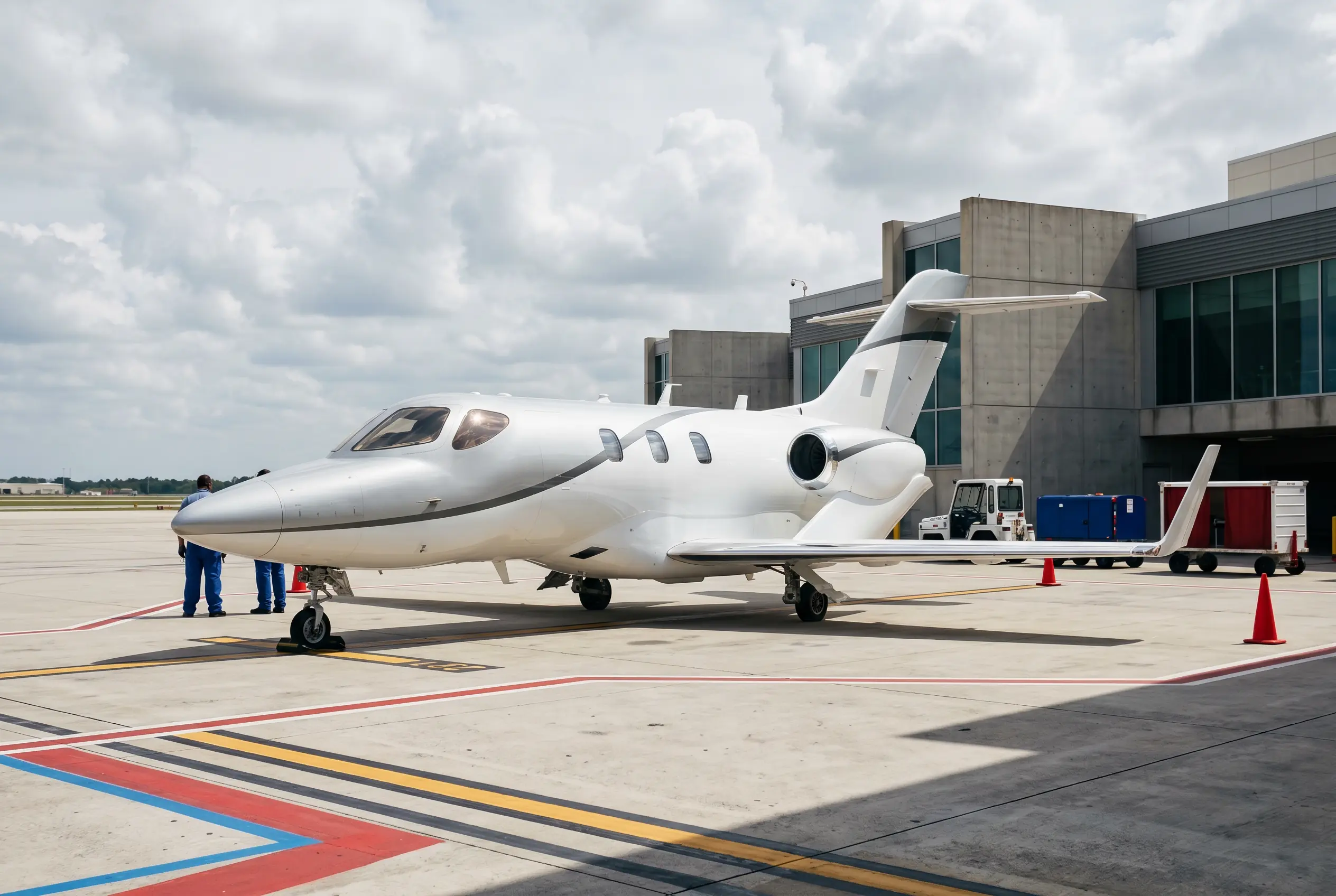 HondaJet Elite II HondaJet Elite II on a South Florida ramp before a Miami to New York flight