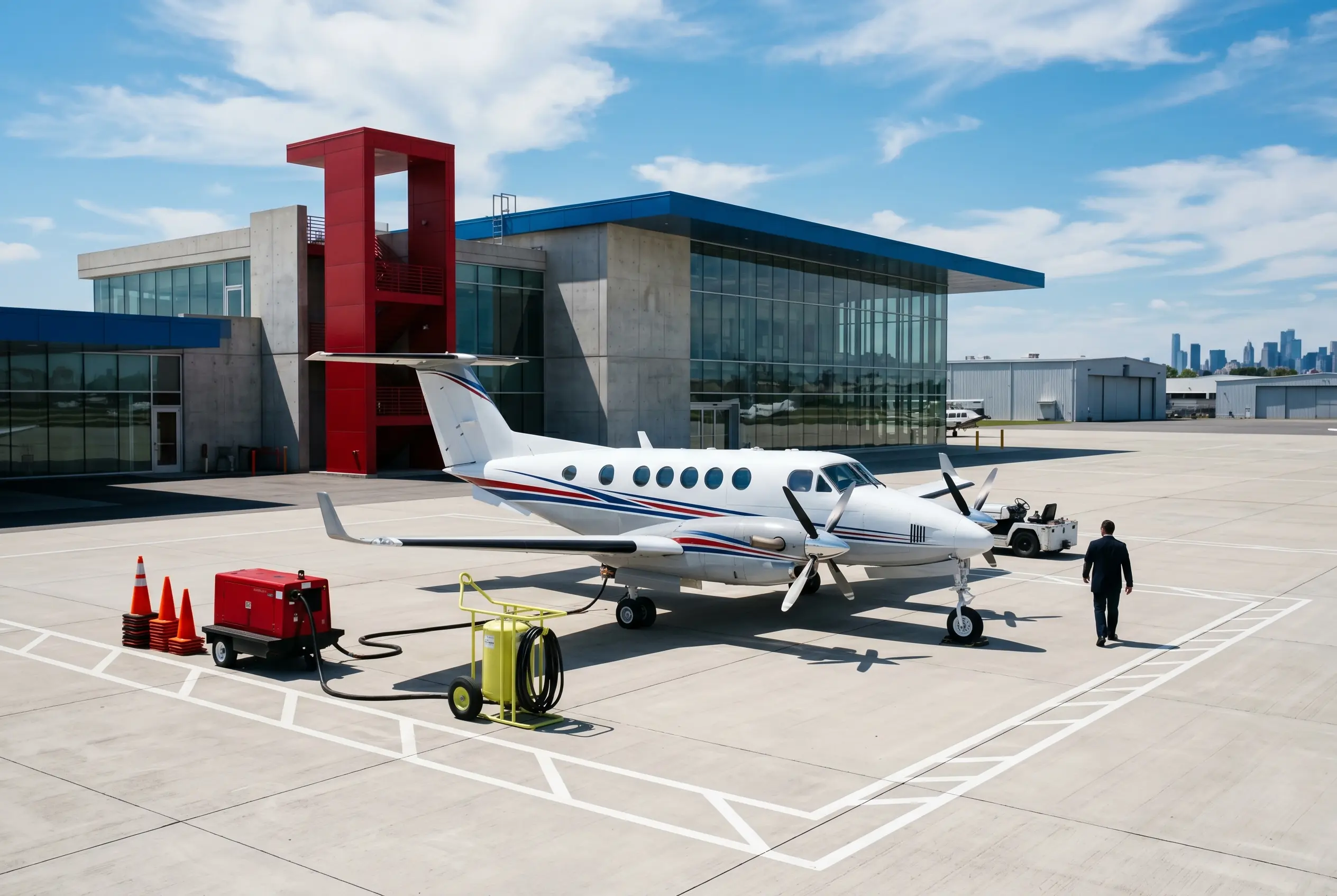King Air 260 Beechcraft King Air 260 on a South Florida ramp before a Miami to New York flight