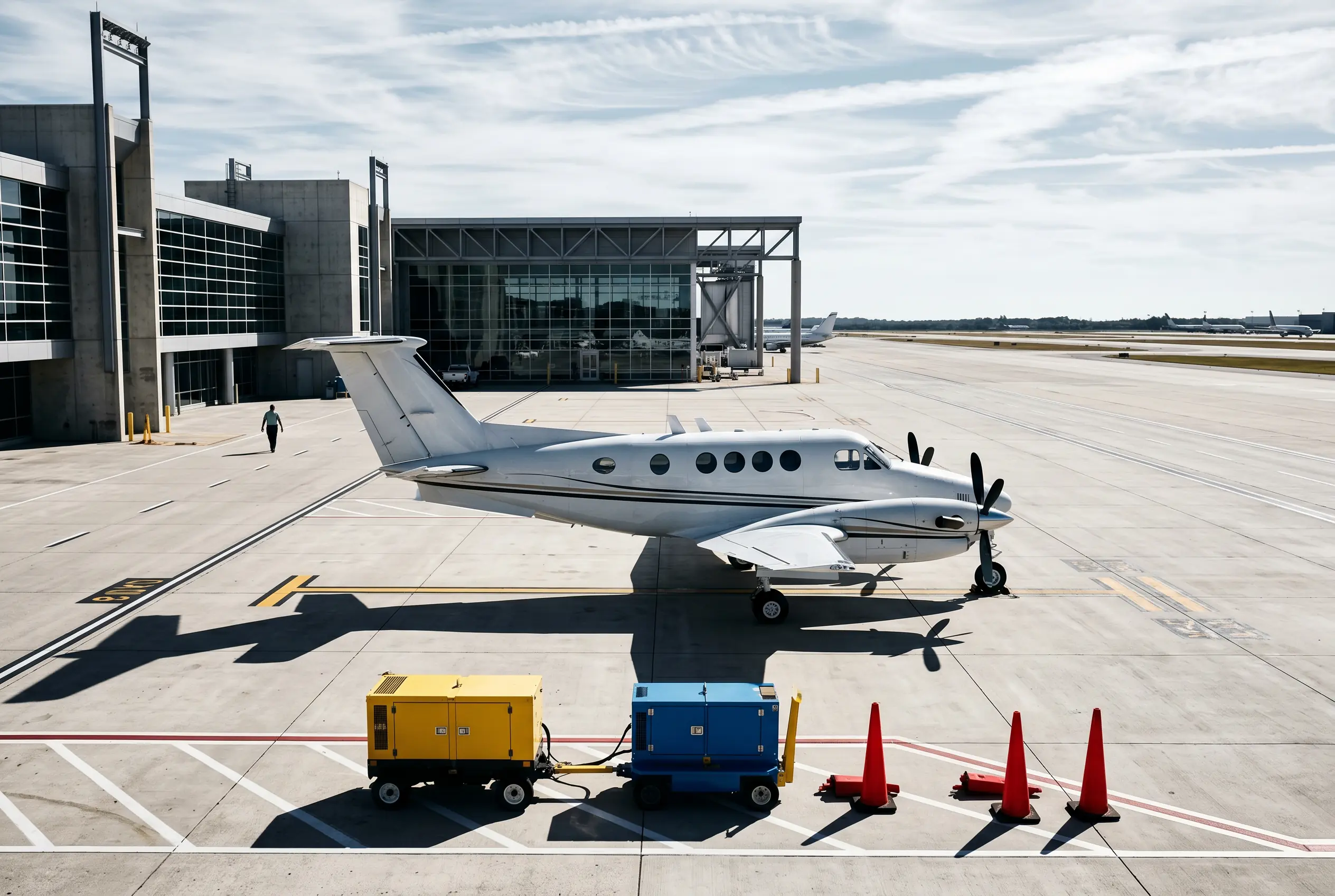 King Air C90GTx Beechcraft King Air C90GTx on a South Florida ramp before a Miami to New York flight
