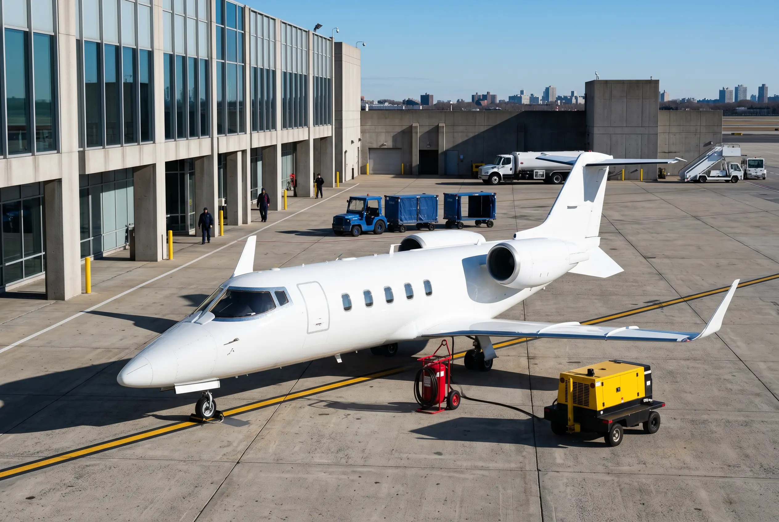 Learjet 60XR Bombardier Learjet 60XR on a South Florida ramp before a Miami to New York flight