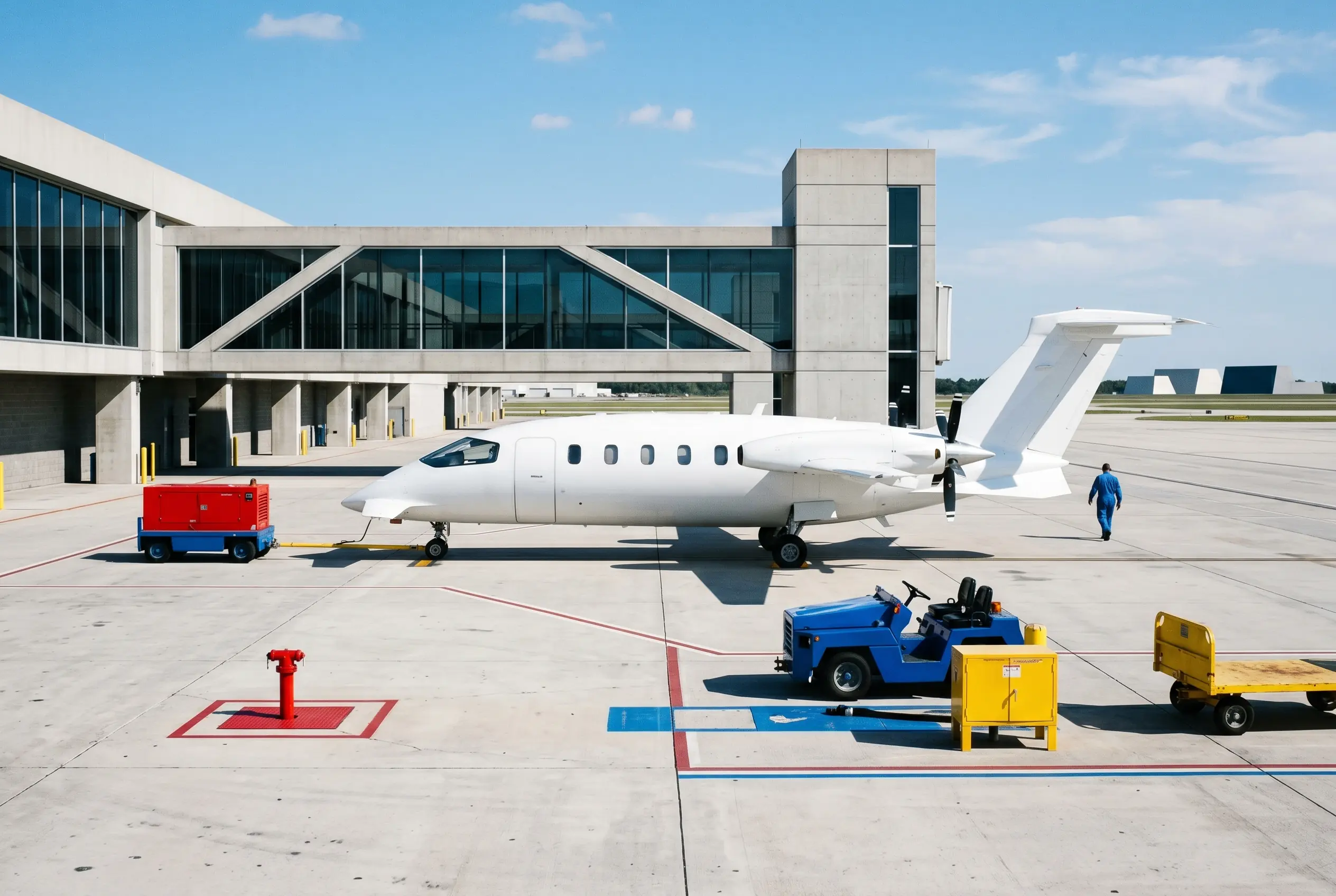 Piaggio Avanti EVO on a South Florida ramp before a Miami to New York flight