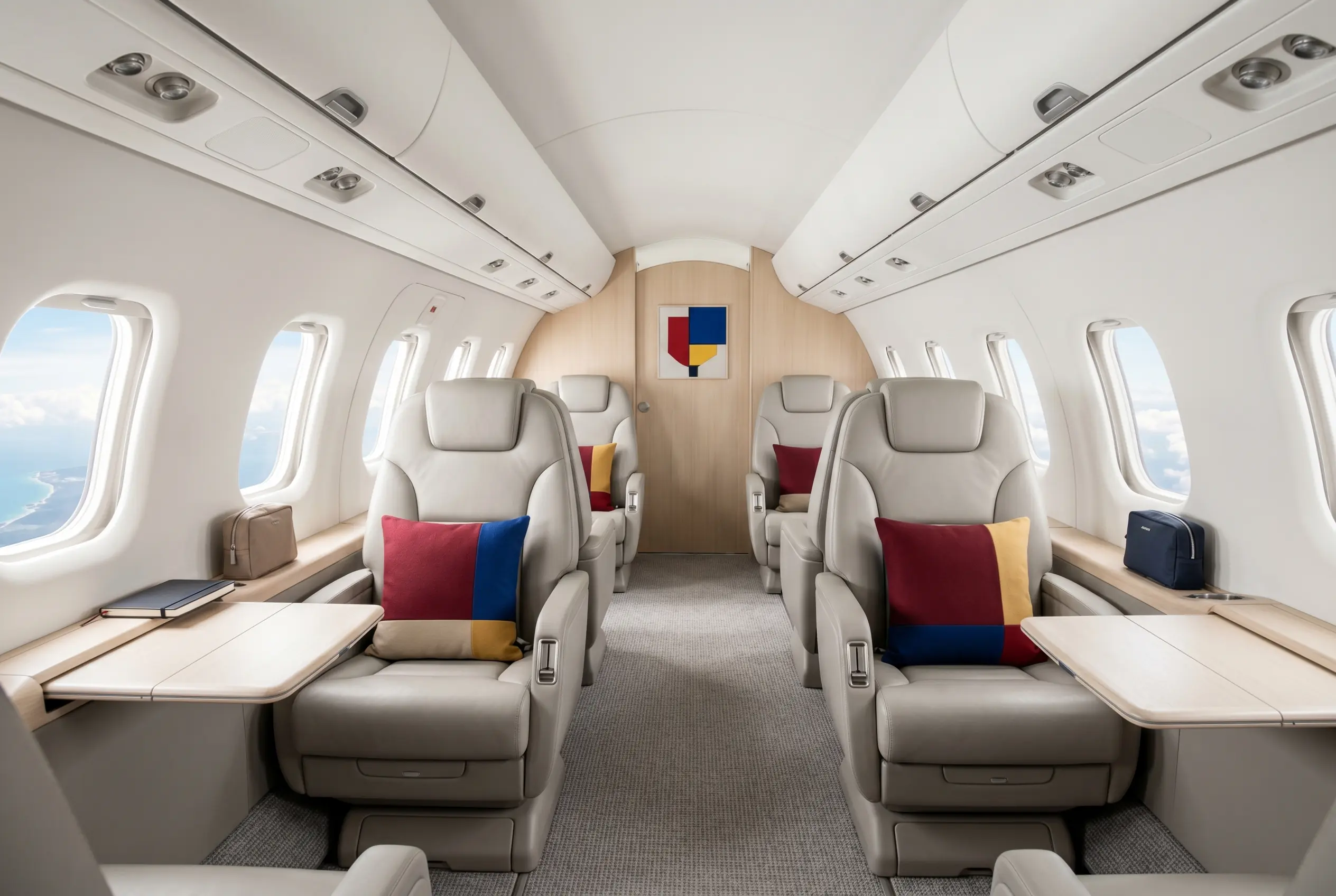 Pilatus PC-24 flat-floor cabin for a Miami to New York charter