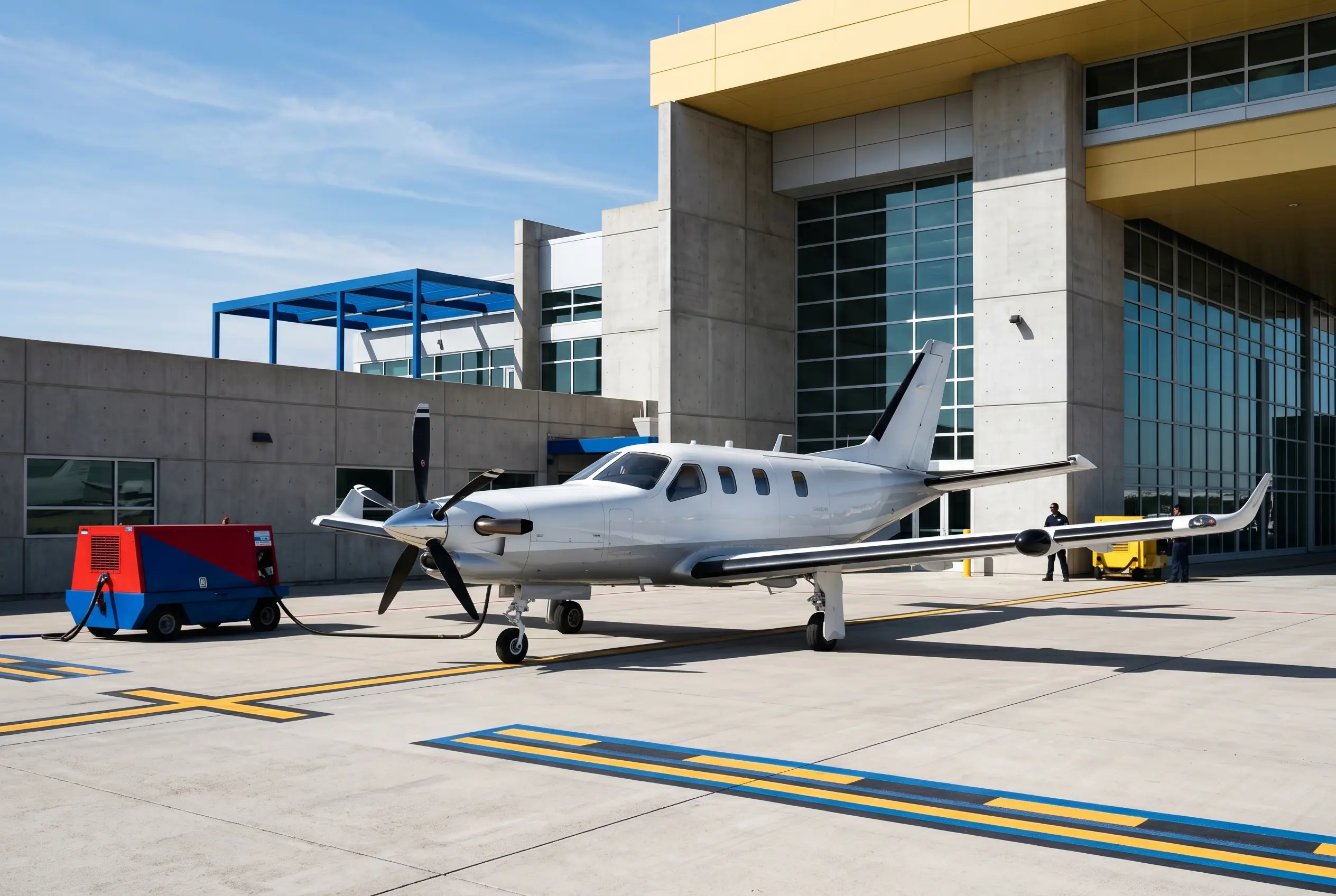 TBM 960 Daher TBM 960 on a South Florida ramp before a Miami to New York flight